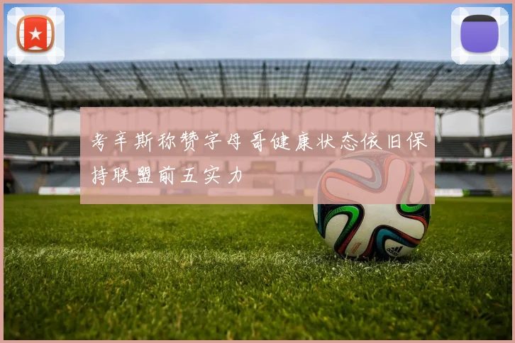 考辛斯称赞字母哥健康状态依旧保持联盟前五实力